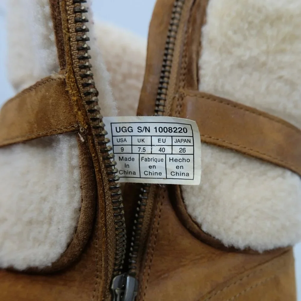 UGG~Women Blayre II Shearling Genuine Cuff Suede Boots 1008220 - Chestnut Size 9 - Picture 6 of 7